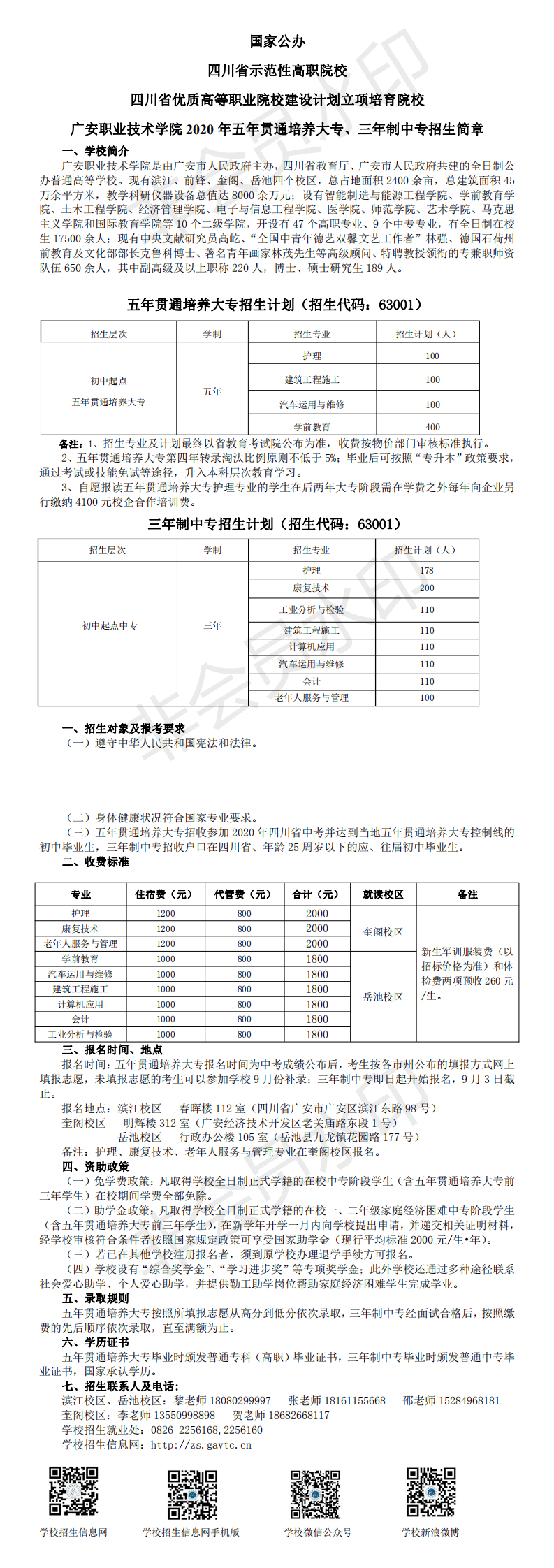 pp电子游戏平台网站2020年五年贯通培养大专、三年制中专招生简章_0